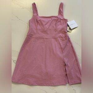 Beyond Yoga space-dyed Pink/lilac Tennis Dress NWT